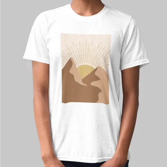 Golden Sunrise Clay Mountains Tee - Picture 5 of 5
